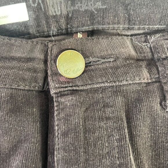 Kut From The Kloth Mia Toothpick Skinny Brown Cords Sz 6 - Picture 7 of 11